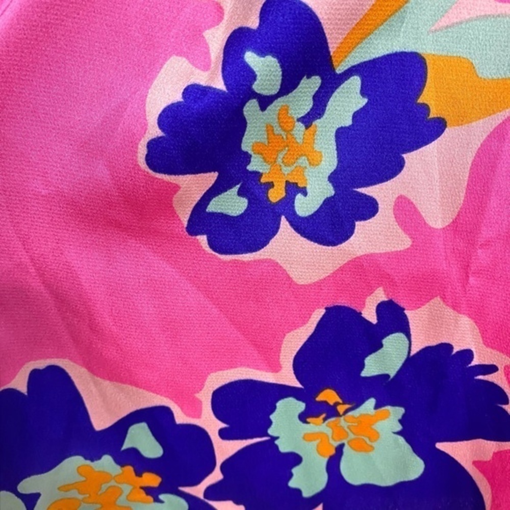 Jodifl Pink and Blue Floral Long Sleeve Blouse NWT - Picture 7 of 14